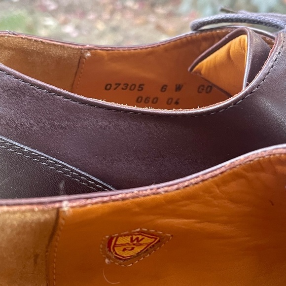 Cole Haan Country Brown Leather Moc Toe Chunky Heel Oxford #07305 Mens 6 WIDE main image 6